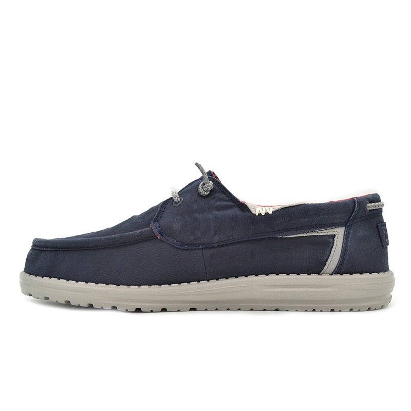 HEY DUDE WELSH 112222533 WASHED NAVY