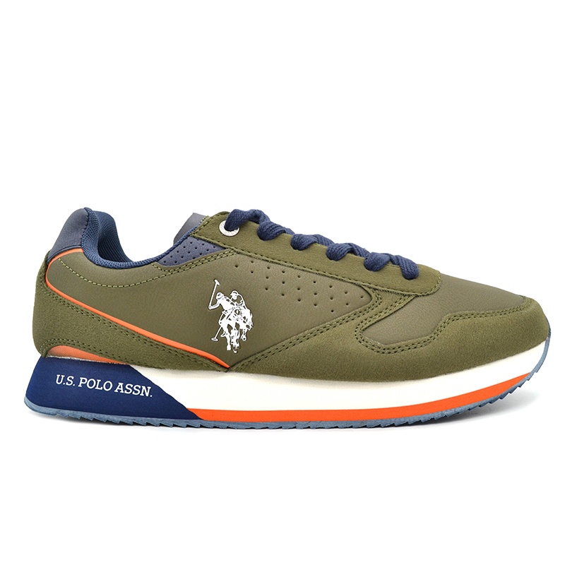 US POLO SNEAKER NOBIL003 MIL001 IVY GREEN