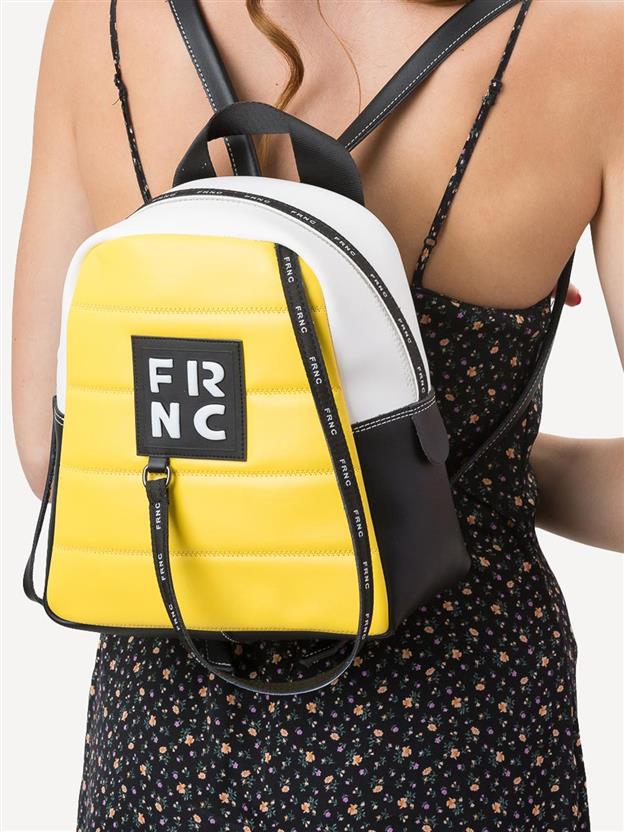 γυναικεια backpack,backpacks,σακιδιο πλατησ,μοδα,backpack frnc tsanta gunaikeia 2131 yellow ss21 3