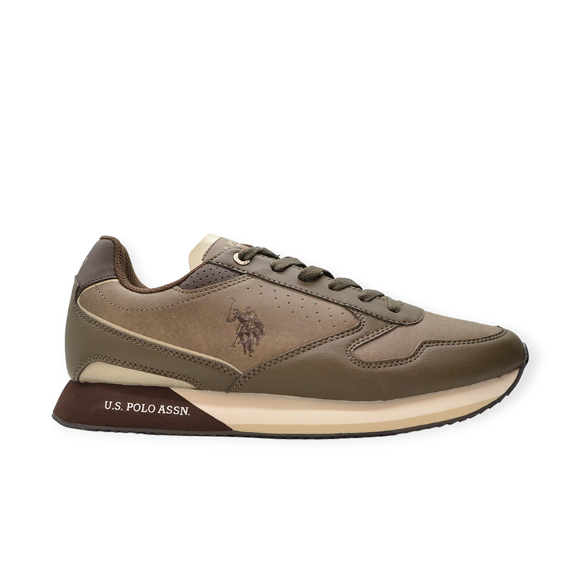 US POLO SNEAKER NOBIL003M/CUY1 D. BROWN Καφέ