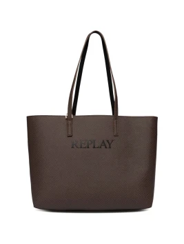 REPLAY ΓΥΝΑΙΚΕΙΑ ΤΣΑΝΤΑ FW3553.001.A0485A 1583 BROWN COCOA + BLACK